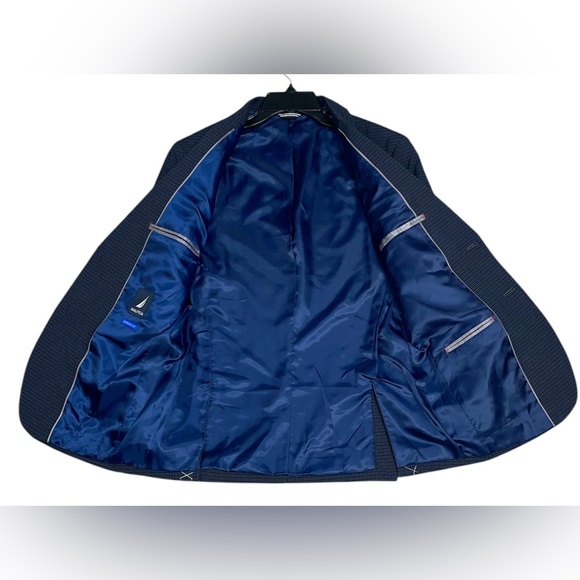 Nautica Men's Ventura Modern Fit Suit Jacket Navy Blue 36S Brand New Blazer - Picture 2 of 4